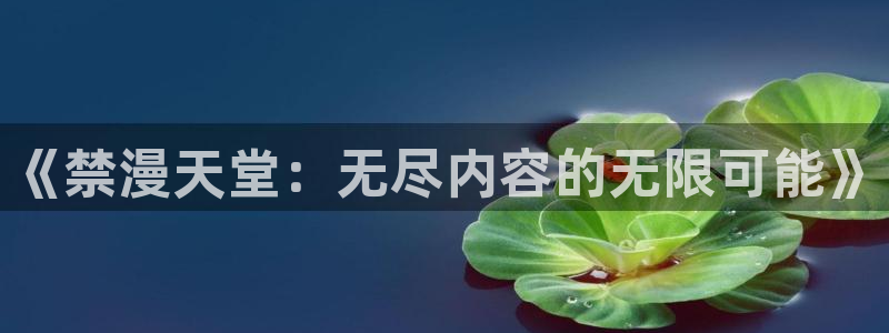 omofun.worko：《禁漫天堂：无尽内容的无限可能》